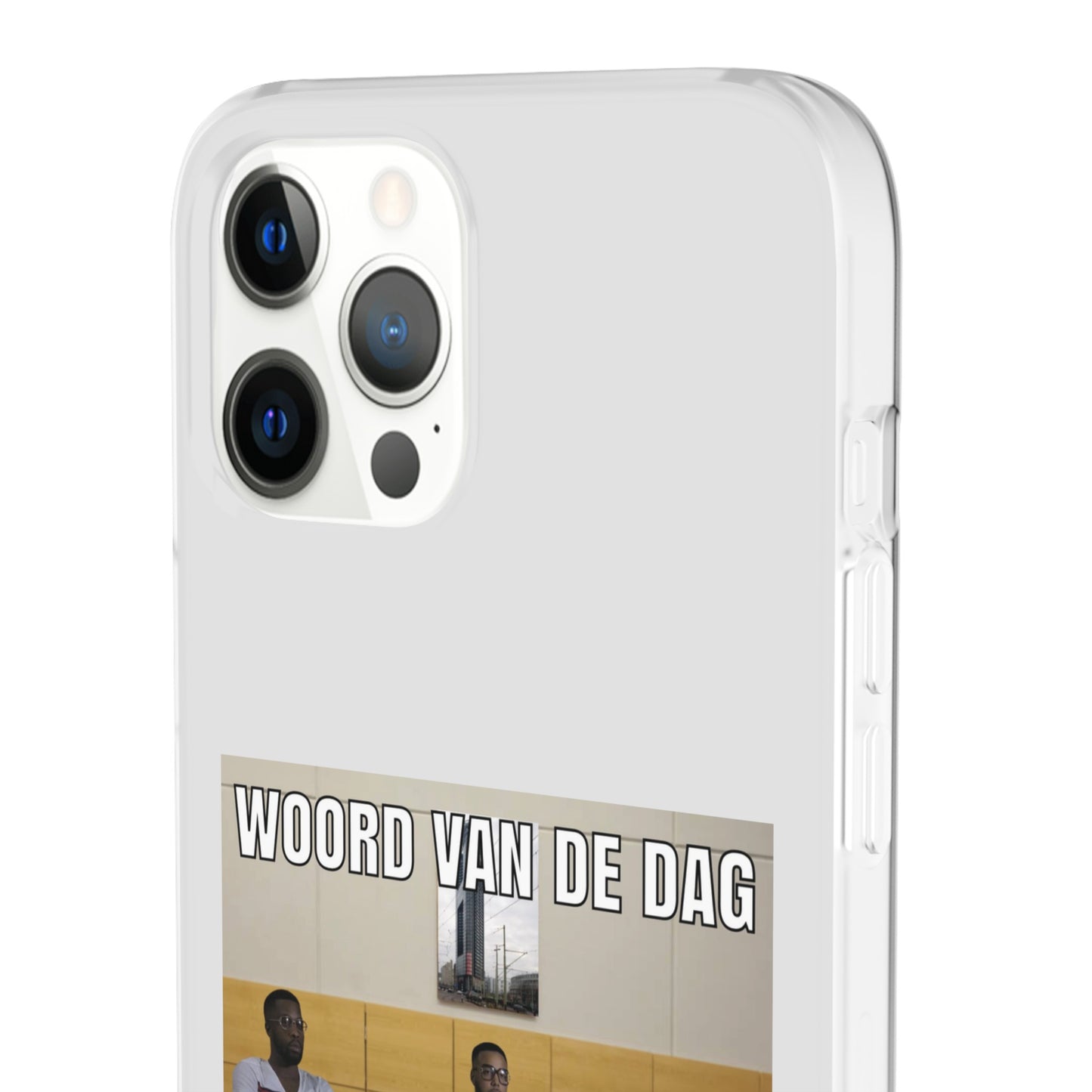 Word of the day 'geseponeerd' telefoonhoesje