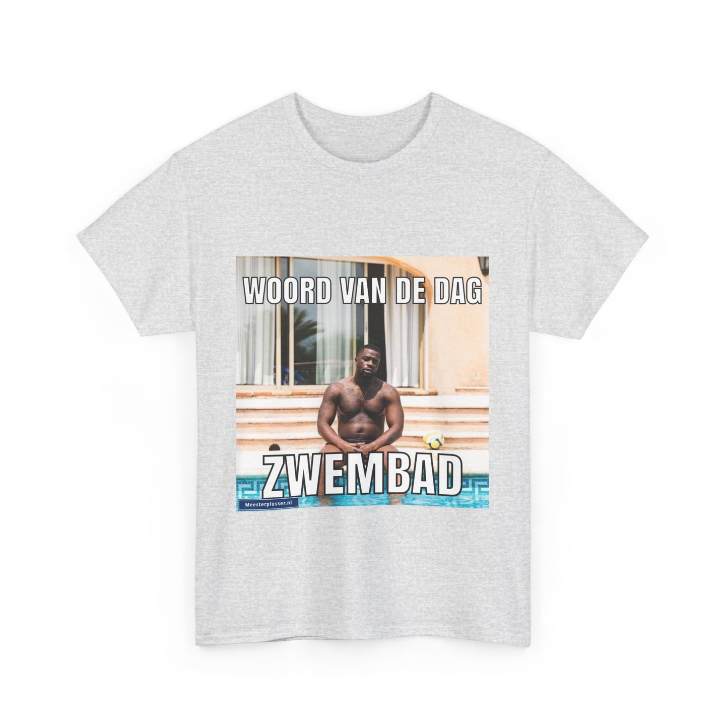 T-Shirt mit dem Wort „Schwimmbad“ des Tages