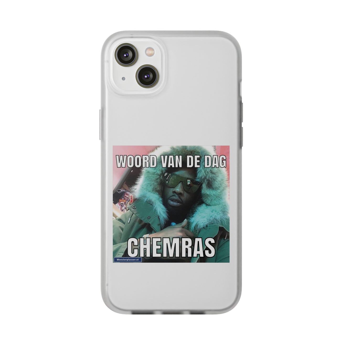 Word of the day 'Chemras' telefoonhoesje