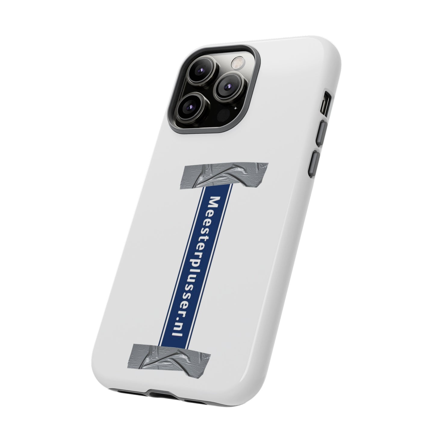 Meesterplusser straatbordlogo telefoon case
