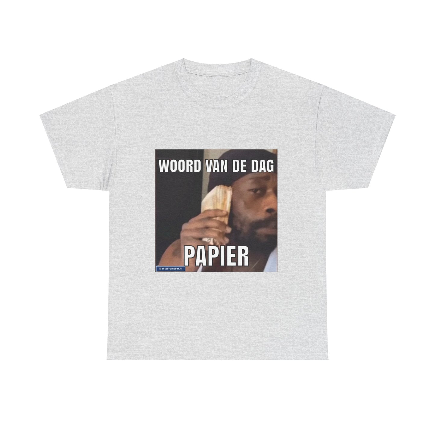 ''Papier'' Word of the day T-shirt - Meesterplusser.nl