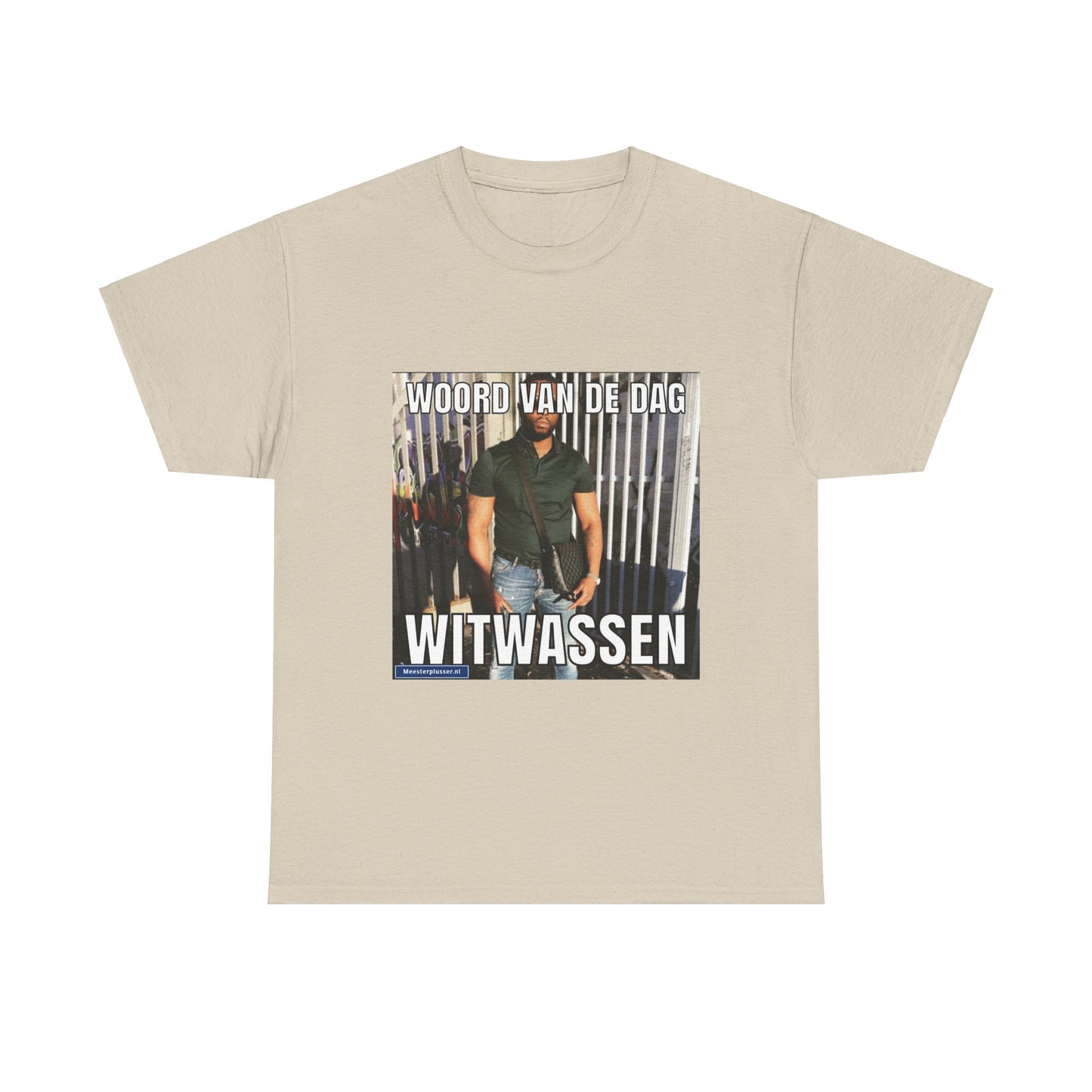 ''Witwassen'' Word of the day T-shirt - Meesterplusser.nl