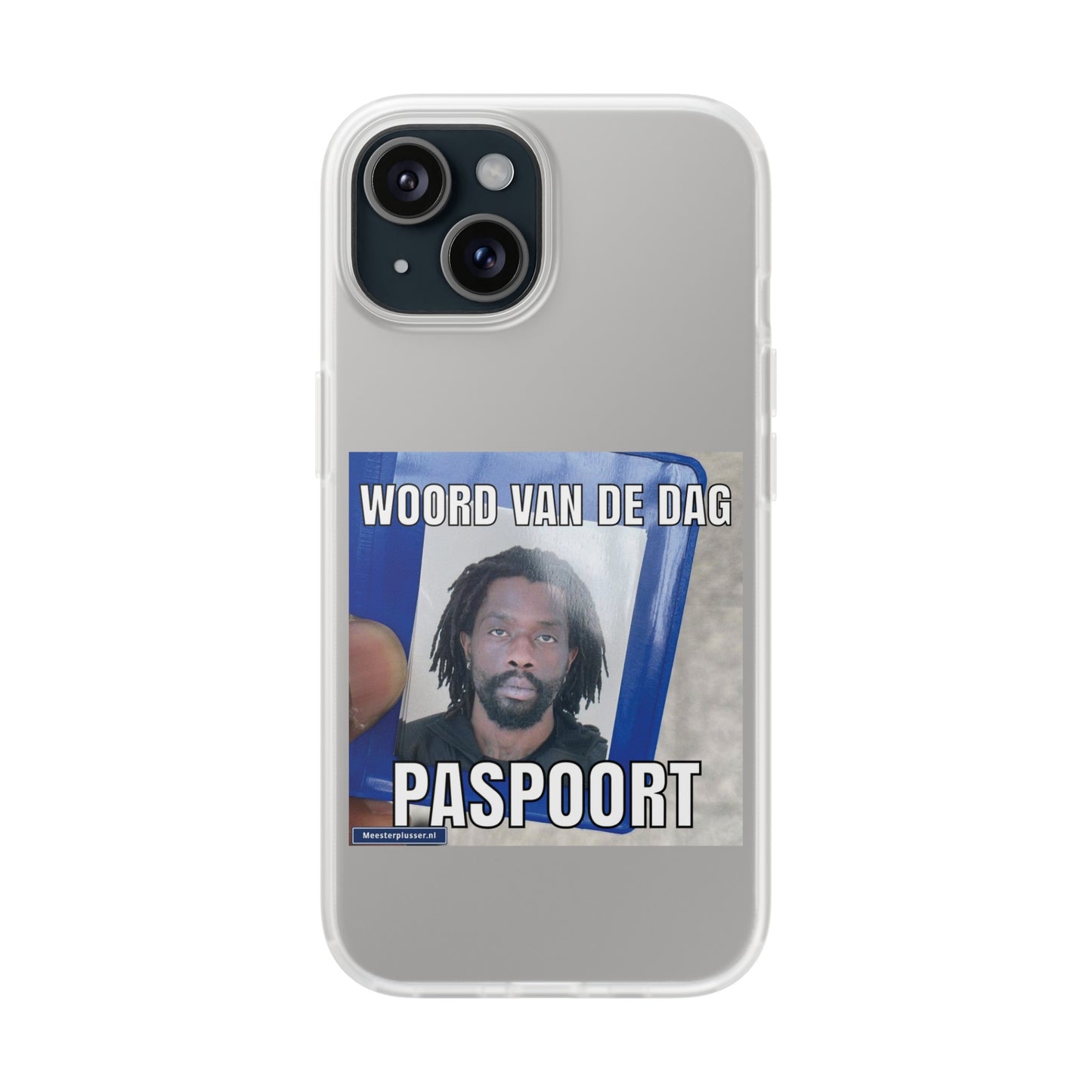Word of the day 'Paspoort' telefoonhoesje