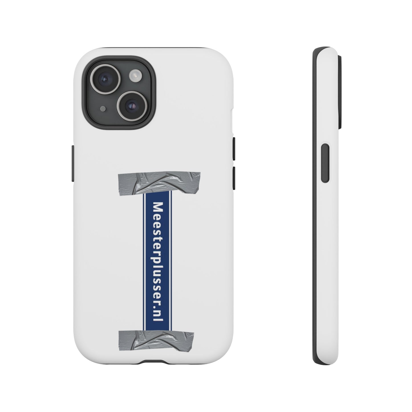 Meesterplusser straatbordlogo telefoon case