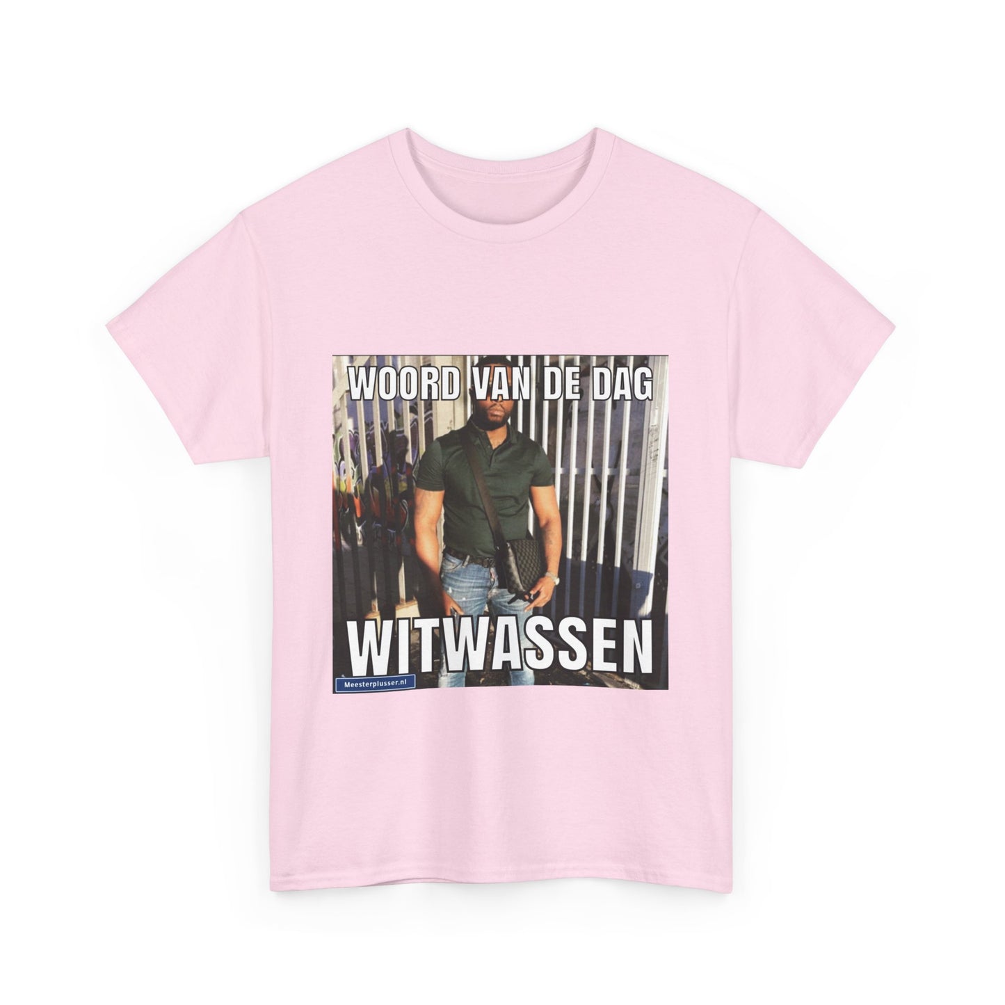 ''Witwassen'' Word of the day T-shirt - Meesterplusser.nl