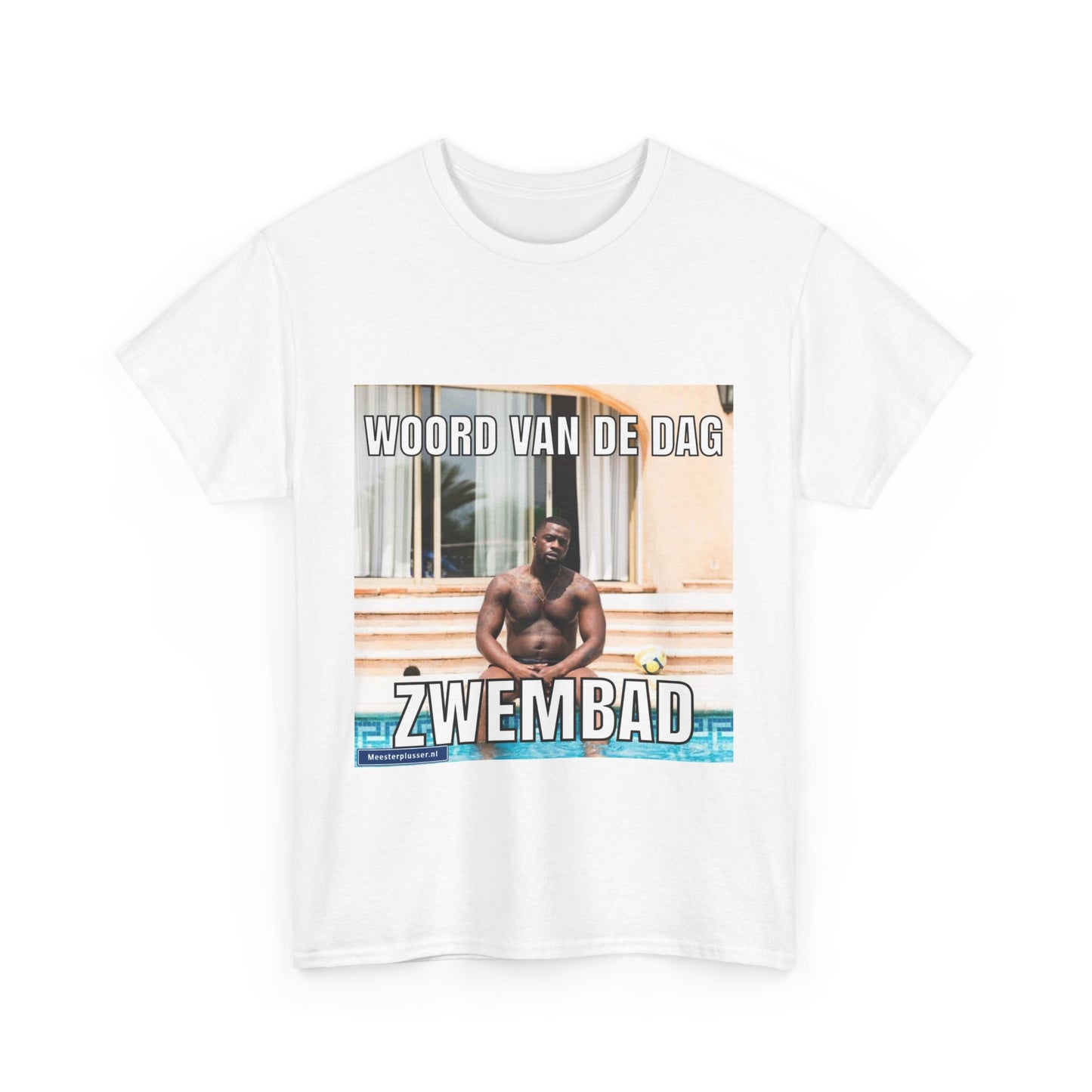 T-Shirt mit dem Wort „Schwimmbad“ des Tages