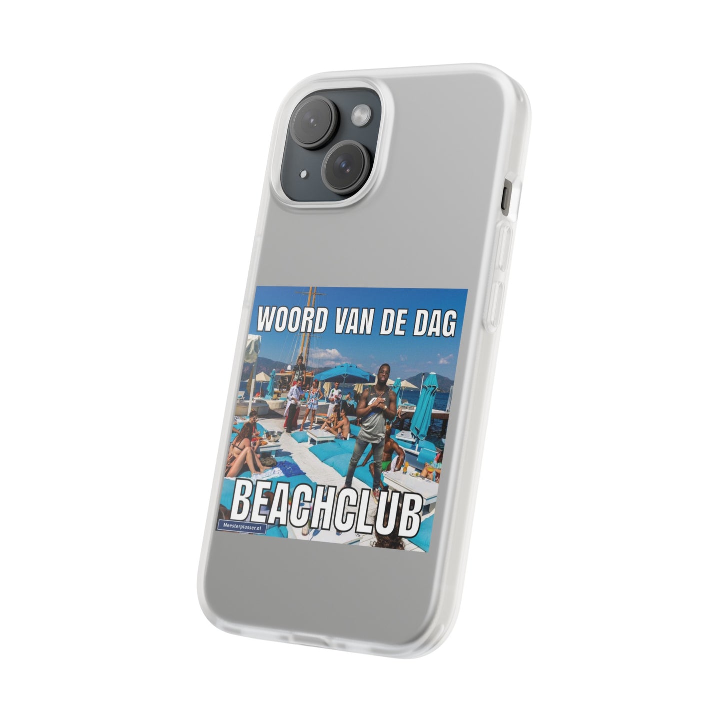 Word of the day 'Beachclub' telefoonhoesje