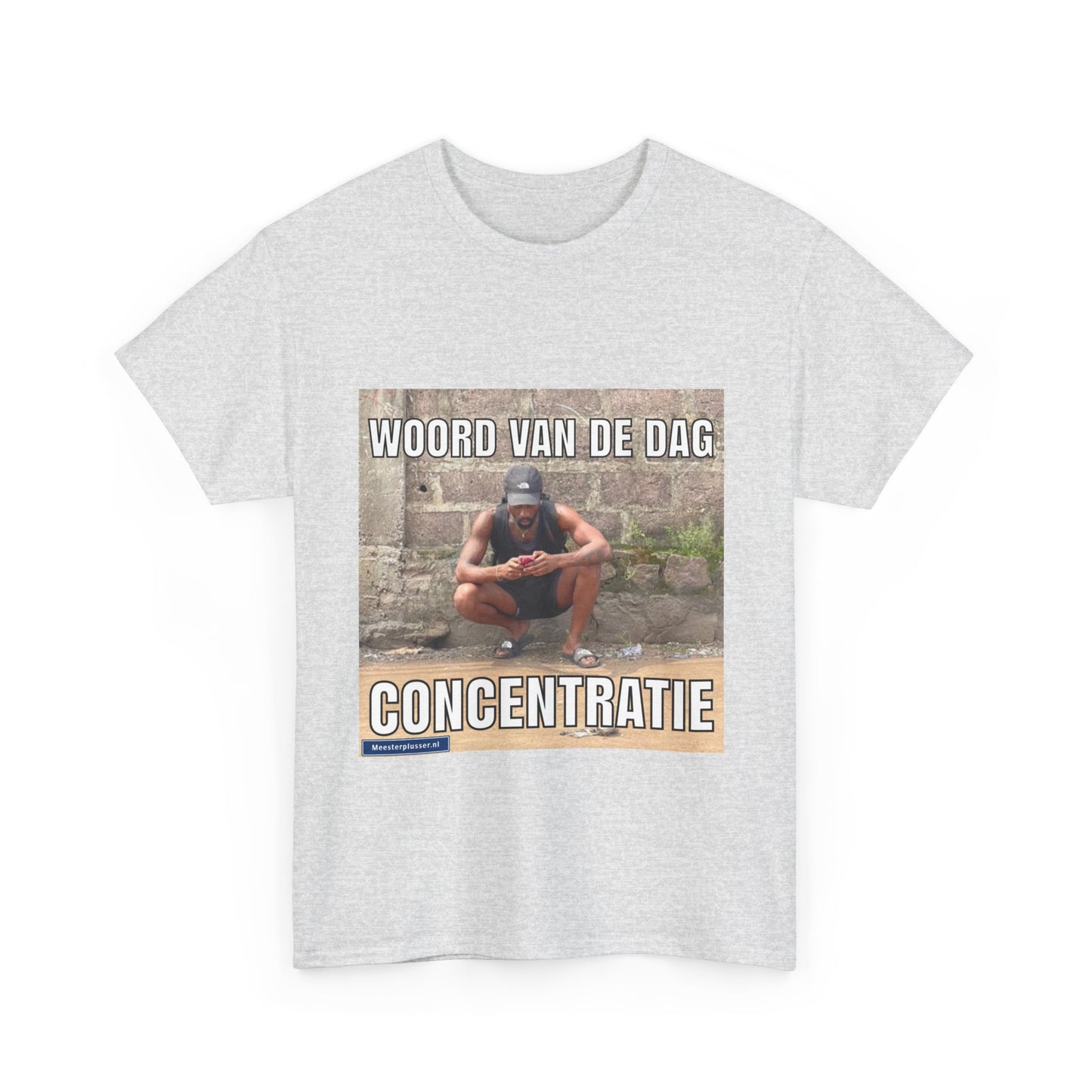 ''Concentratie'' Word of the day T-shirt - Meesterplusser.nl
