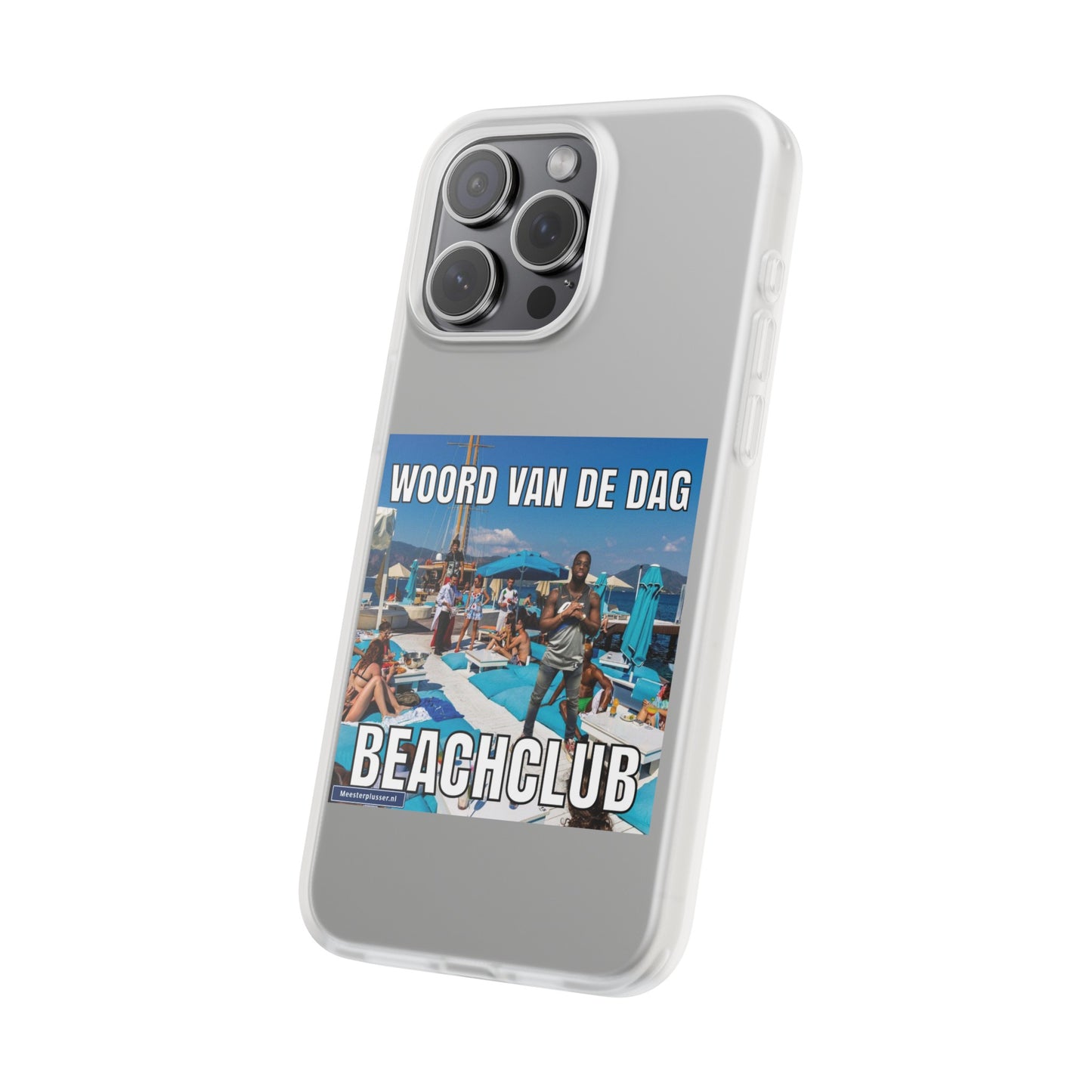 Word of the day 'Beachclub' telefoonhoesje