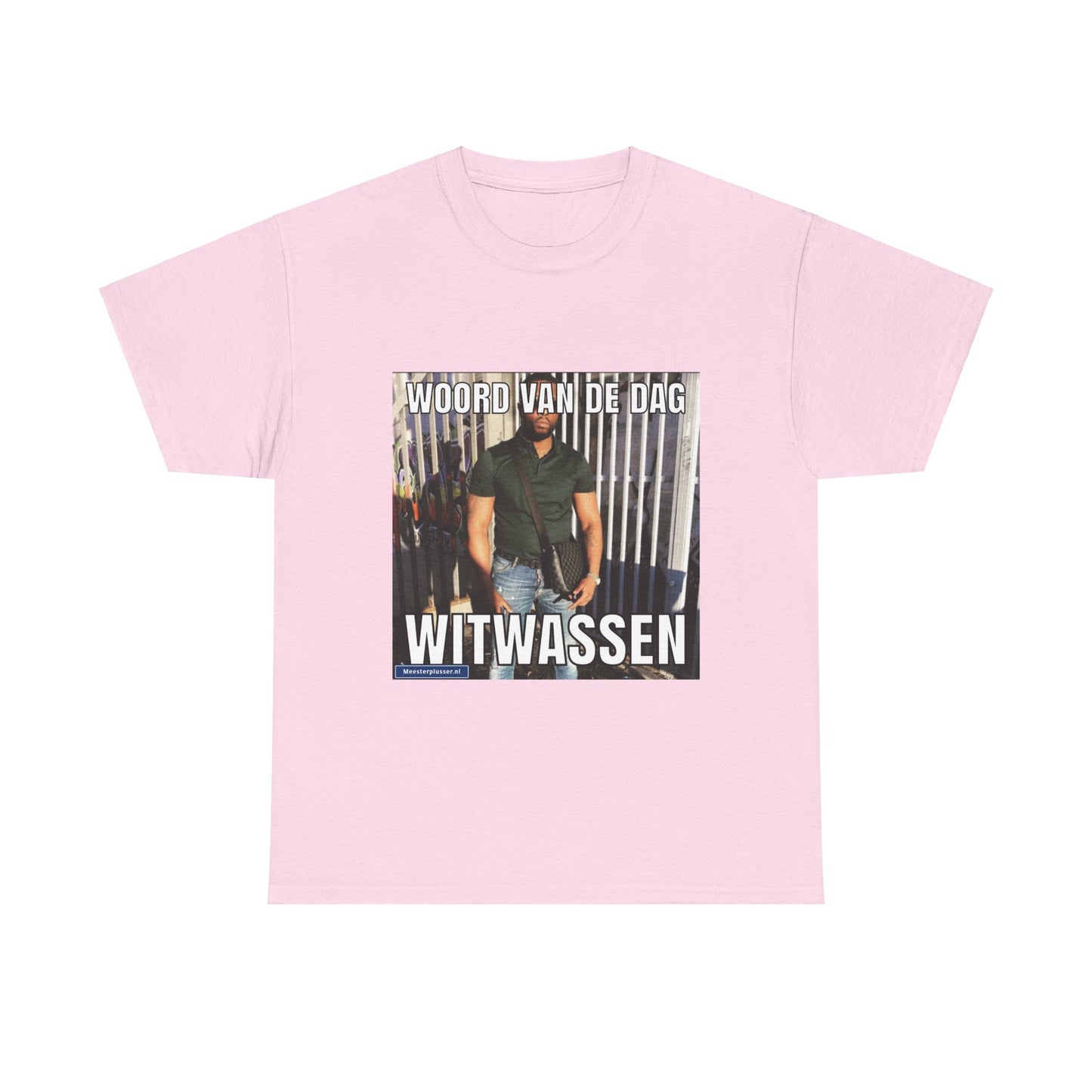 ''Witwassen'' Word of the day T-shirt - Meesterplusser.nl