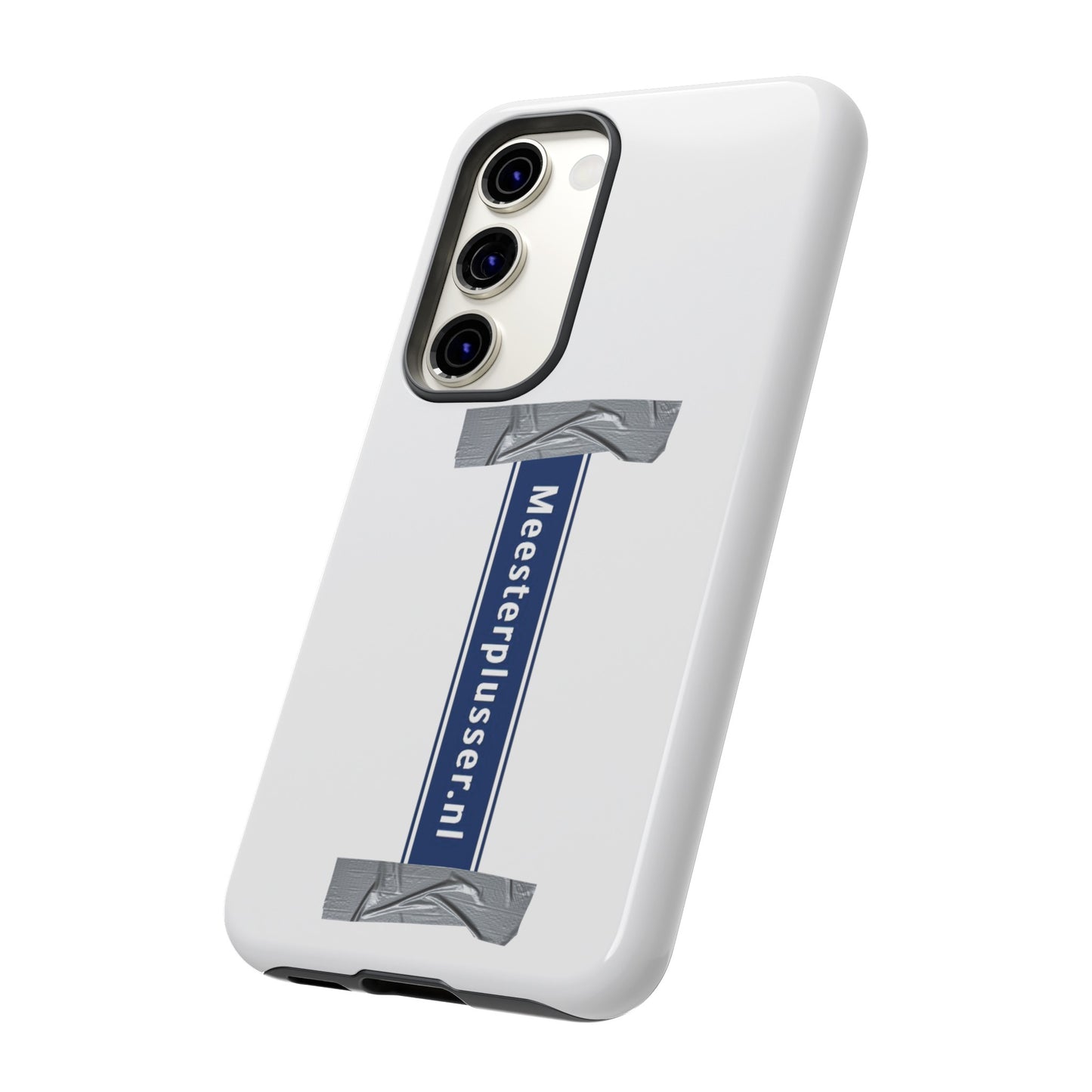 Meesterplusser straatbordlogo telefoon case
