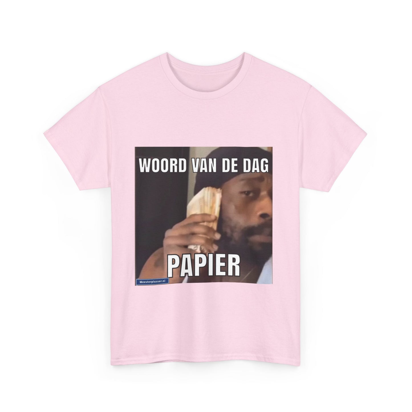 ''Papier'' Word of the day T-shirt - Meesterplusser.nl