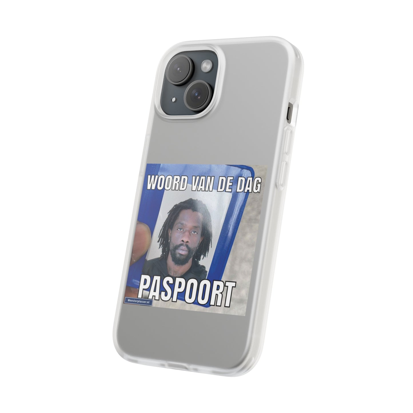 Word of the day 'Paspoort' telefoonhoesje