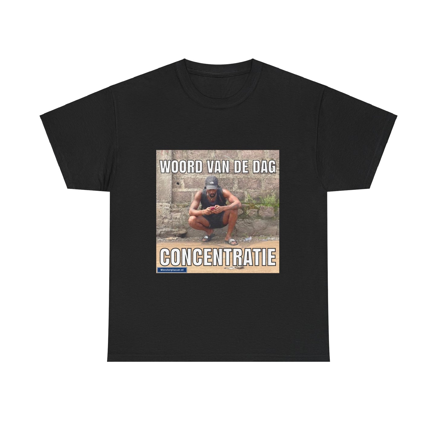''Concentratie'' Word of the day T-shirt - Meesterplusser.nl
