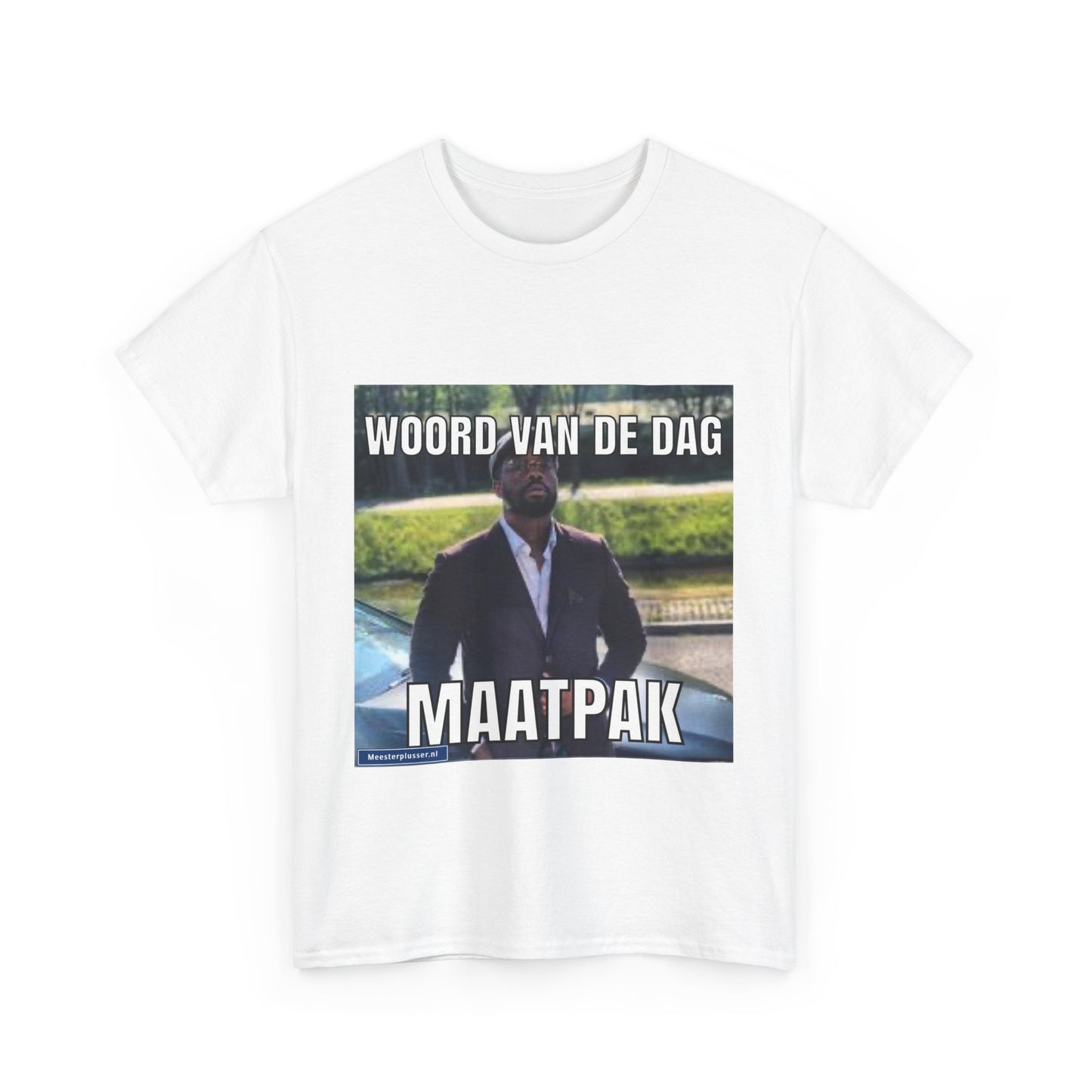 T-Shirt „Maßgeschneiderter Anzug“ mit Wort des Tages
