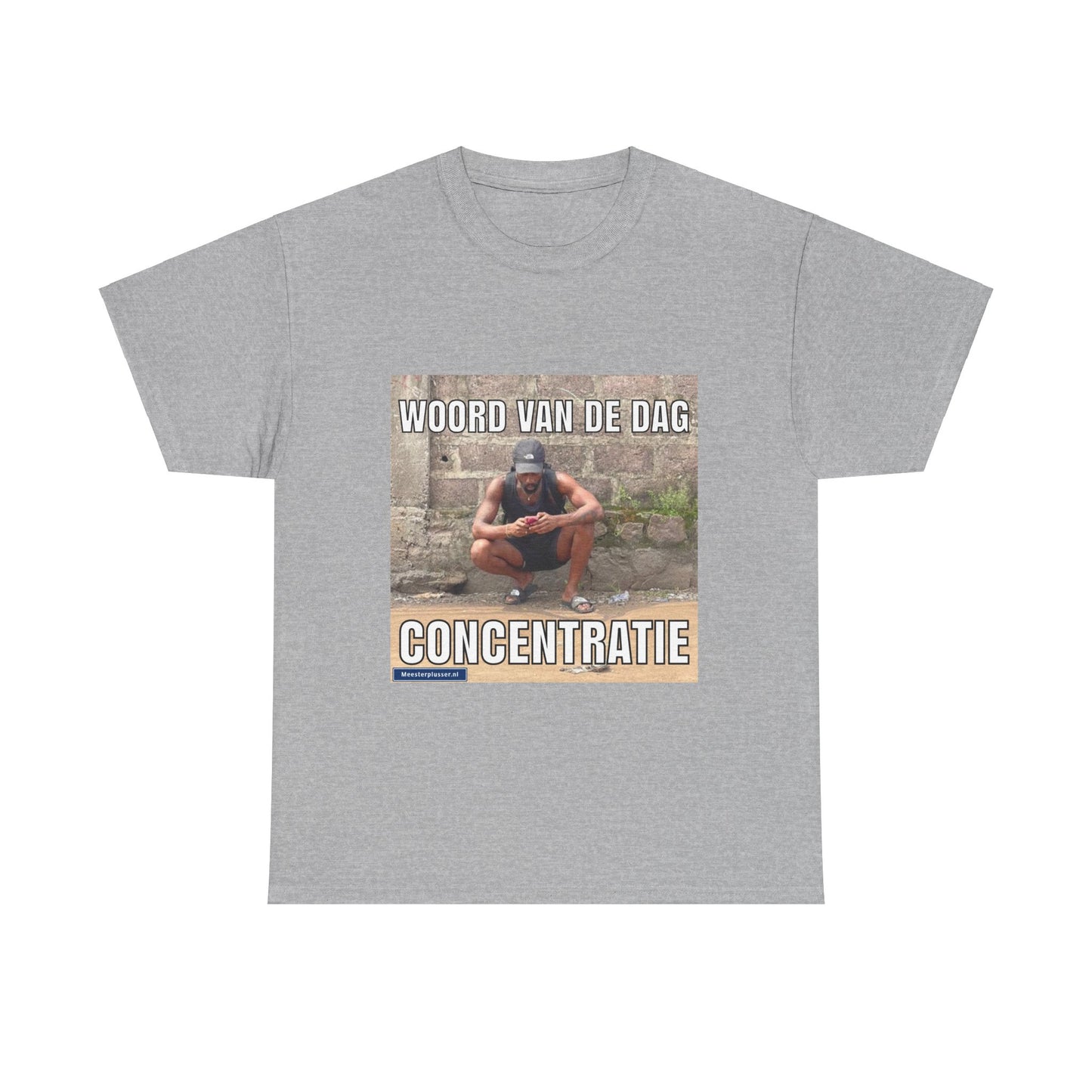 ''Concentratie'' Word of the day T-shirt - Meesterplusser.nl