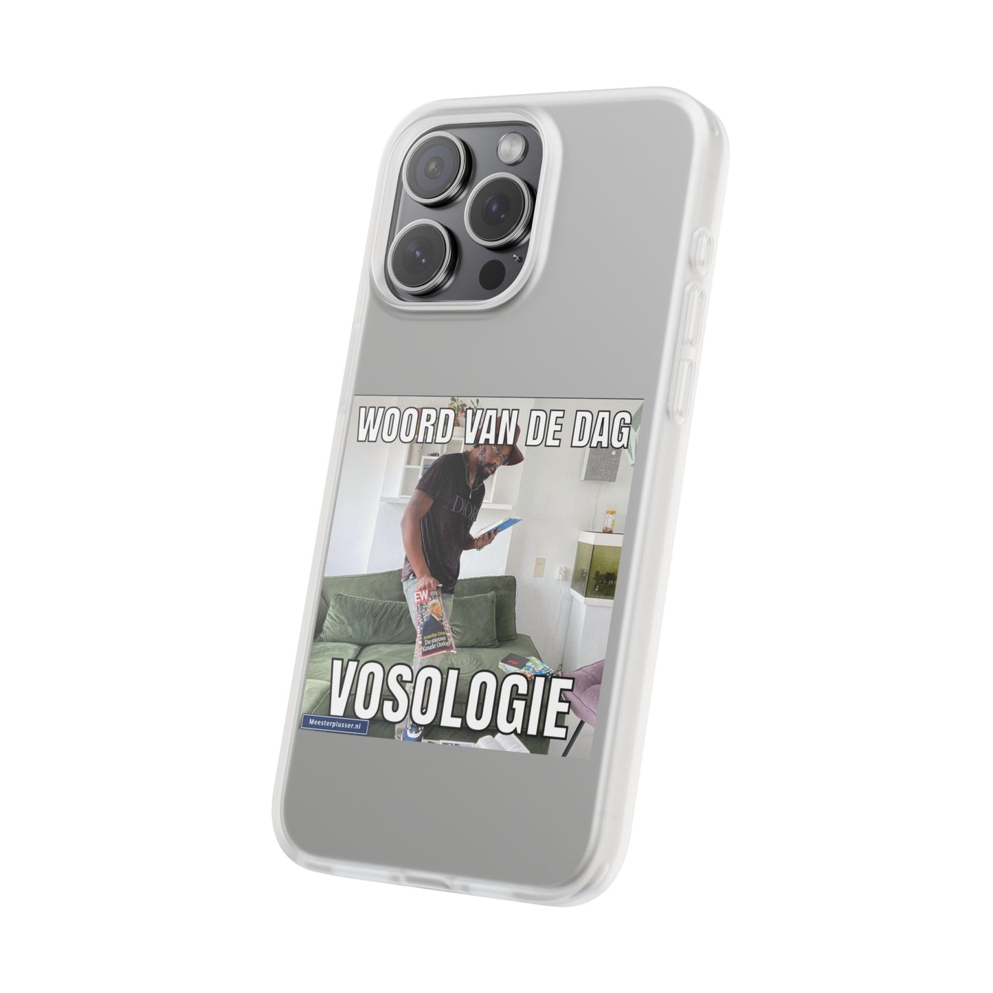 Word of the day 'Vosologie' telefoonhoesje