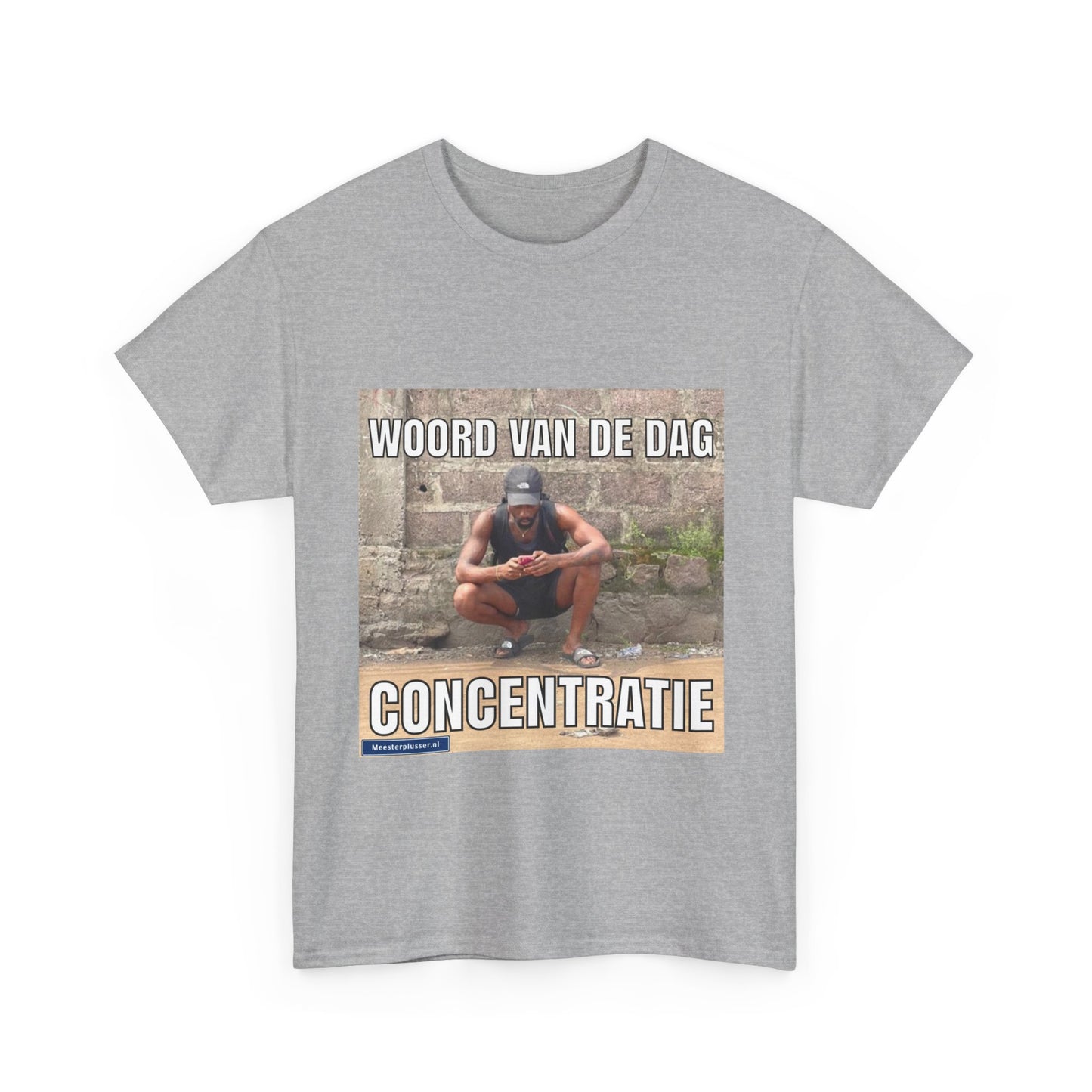 ''Concentratie'' Word of the day T-shirt - Meesterplusser.nl