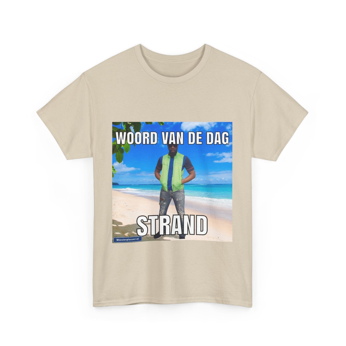 ''Strand'' Word of the day T-shirt - Meesterplusser.nl