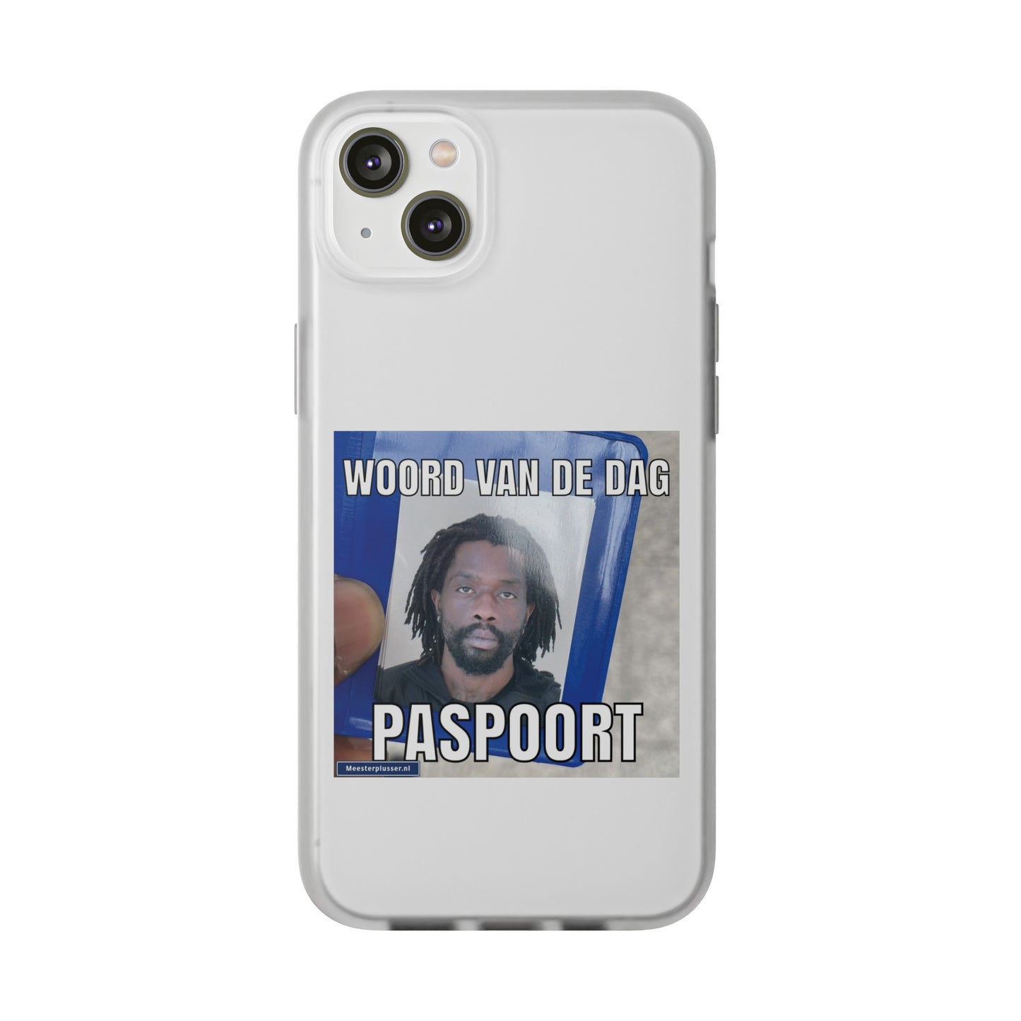Word of the day 'Paspoort' telefoonhoesje