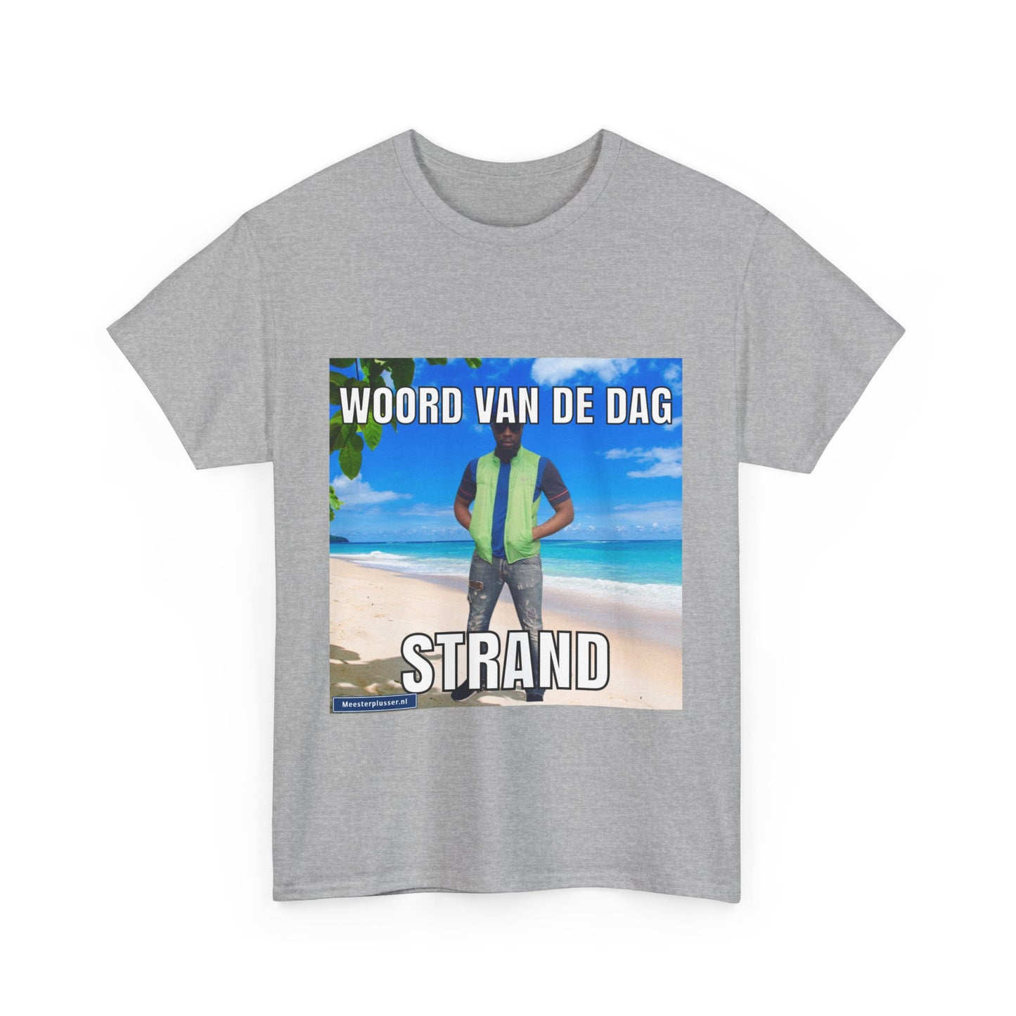 ''Strand'' Word of the day T-shirt - Meesterplusser.nl