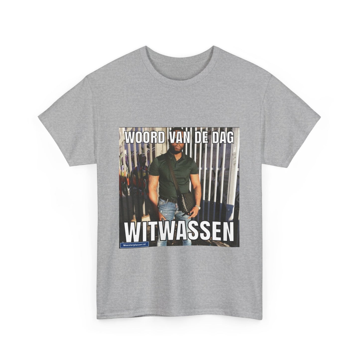 ''Witwassen'' Word of the day T-shirt - Meesterplusser.nl