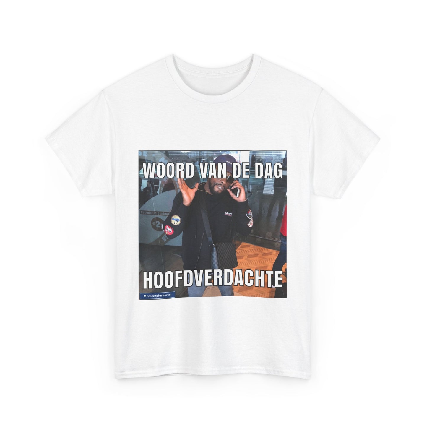 T-Shirt „Hauptverdächtiger“ mit dem Wort des Tages