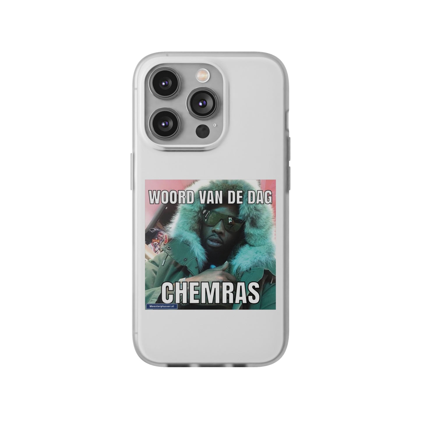 Word of the day 'Chemras' telefoonhoesje