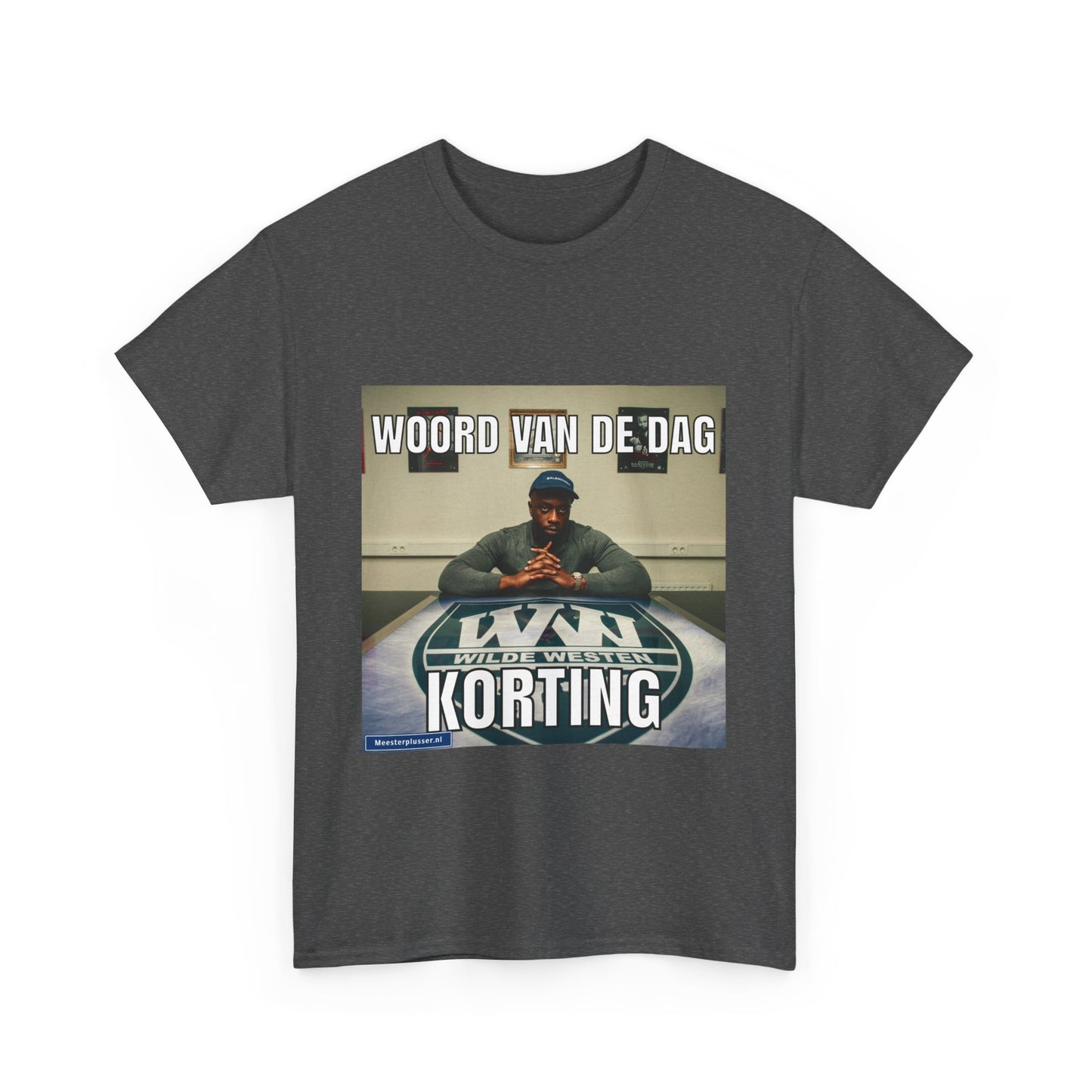 ''Korting'' Word of the day T-shirt - Meesterplusser.nl