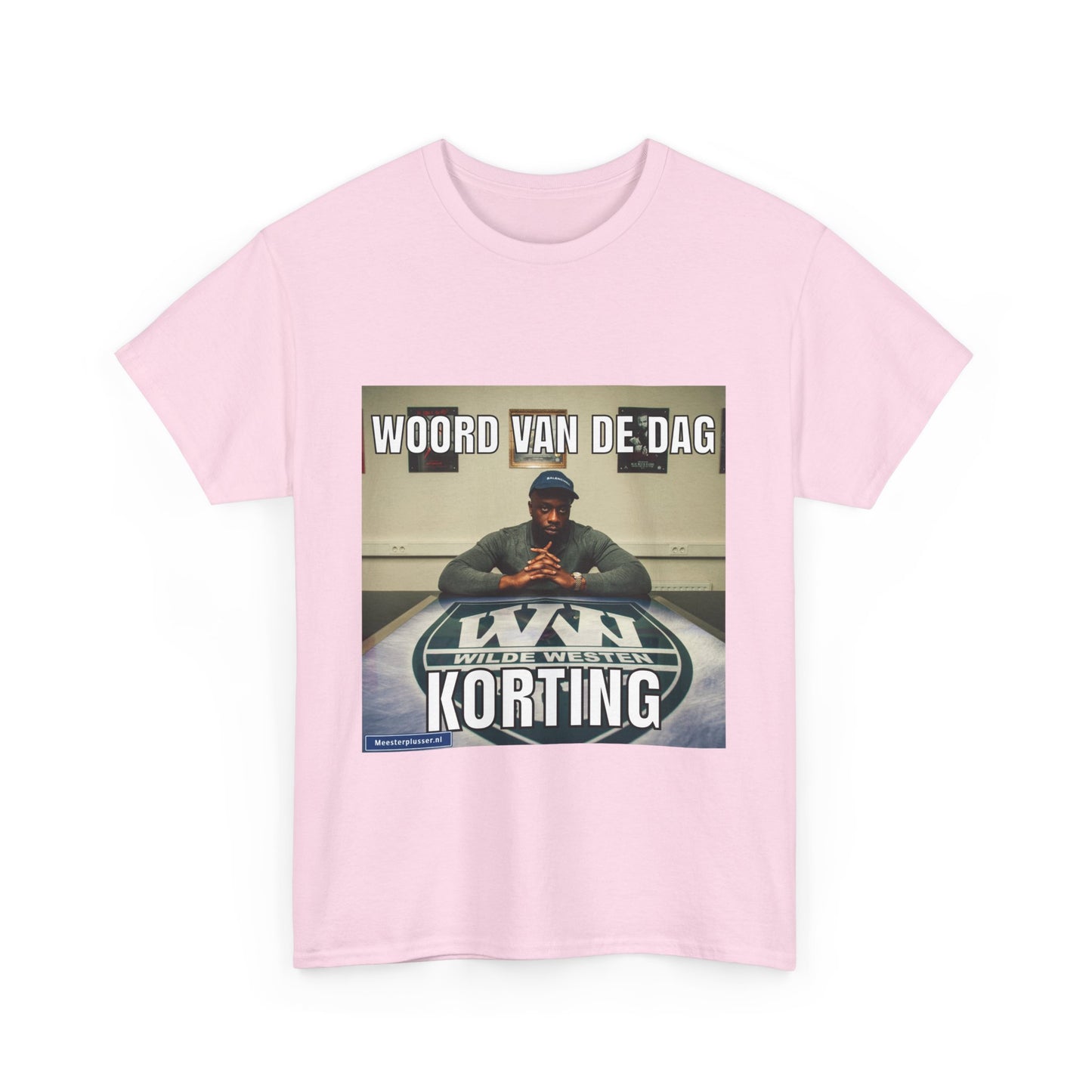 ''Korting'' Word of the day T-shirt - Meesterplusser.nl