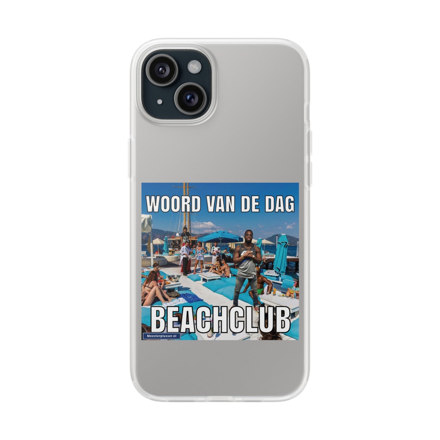 Word of the day 'Beachclub' telefoonhoesje