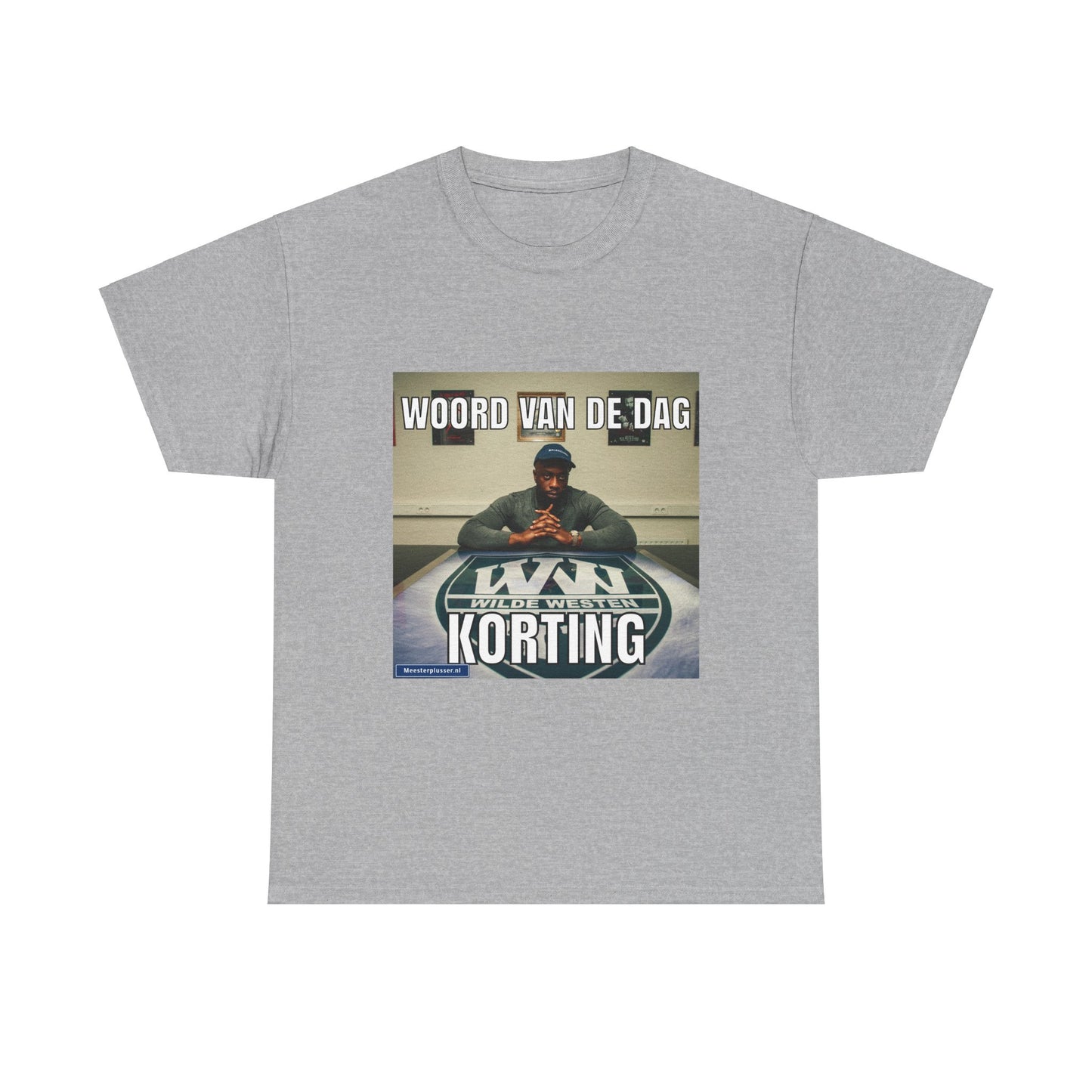 ''Korting'' Word of the day T-shirt - Meesterplusser.nl