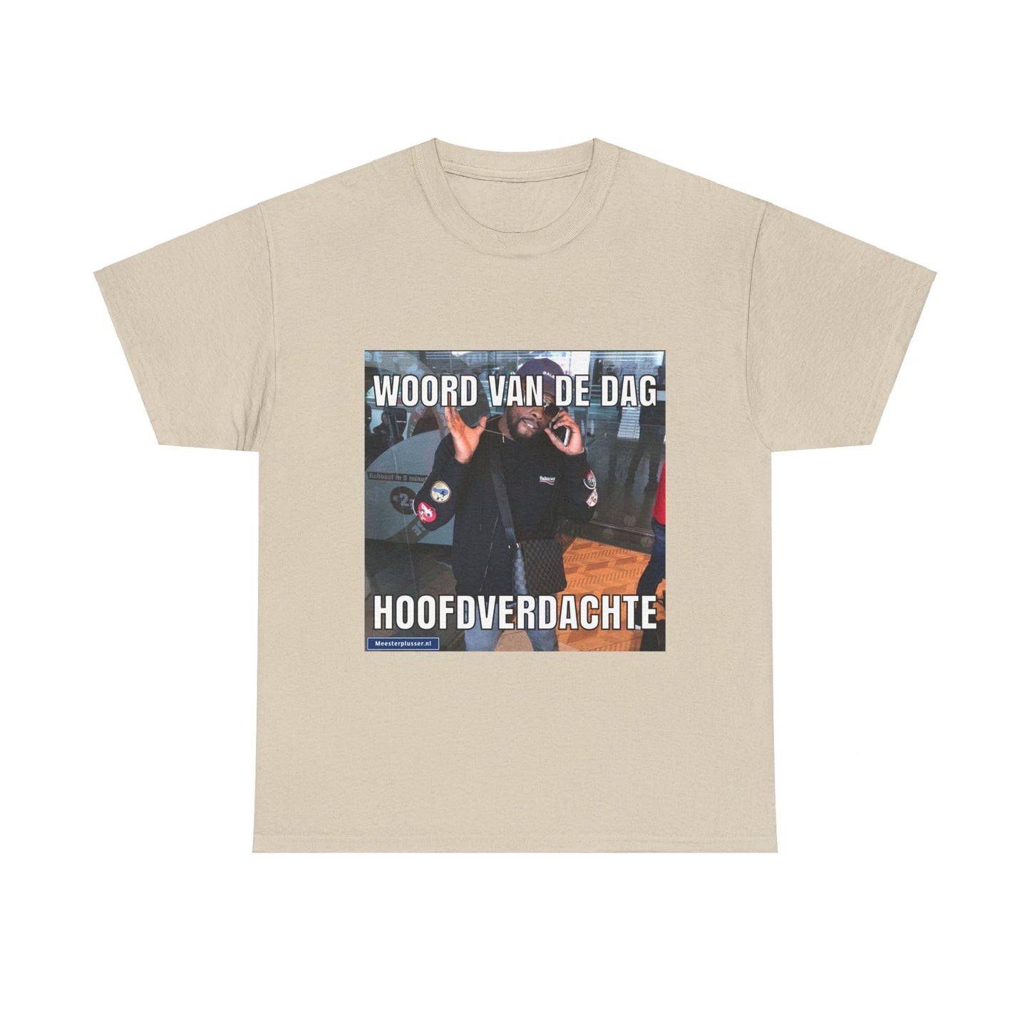 T-Shirt „Hauptverdächtiger“ mit dem Wort des Tages