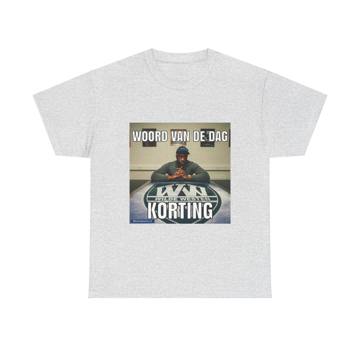 ''Korting'' Word of the day T-shirt - Meesterplusser.nl