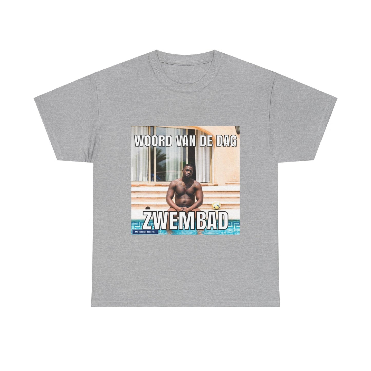 T-Shirt mit dem Wort „Schwimmbad“ des Tages