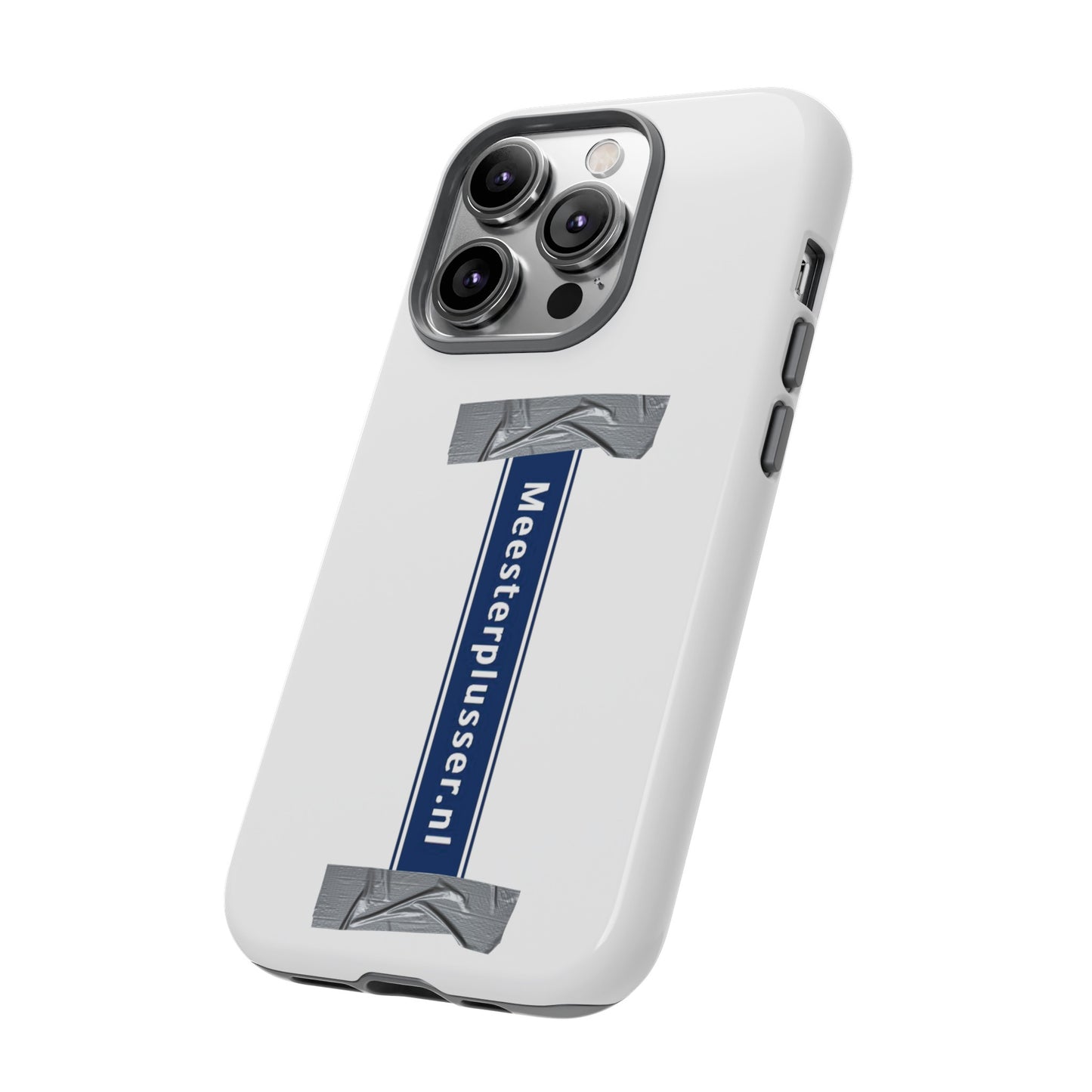Meesterplusser straatbordlogo telefoon case
