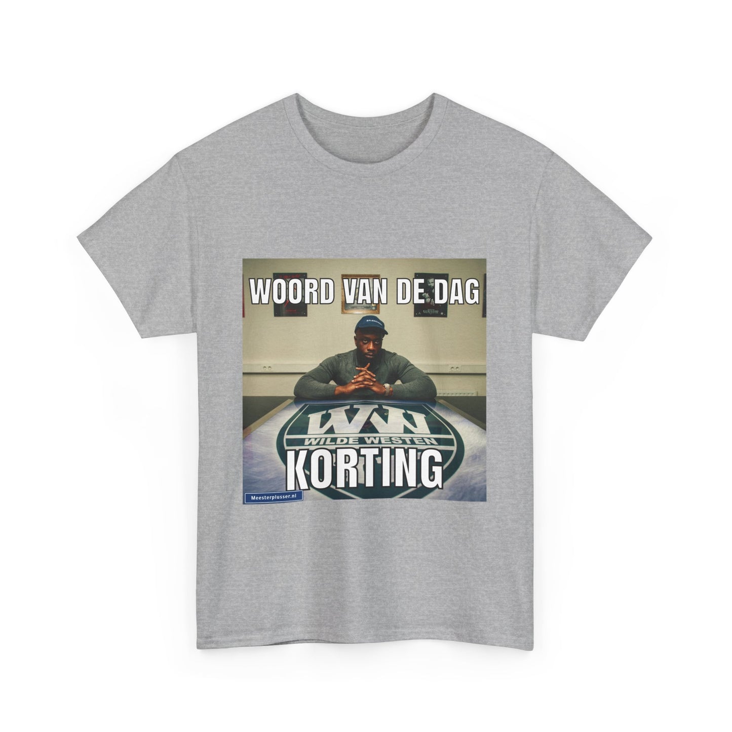 ''Korting'' Word of the day T-shirt - Meesterplusser.nl