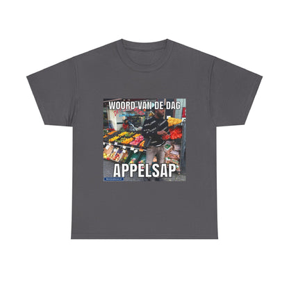 ''Appelsap'' Word of the day T-shirt - Meesterplusser.nl