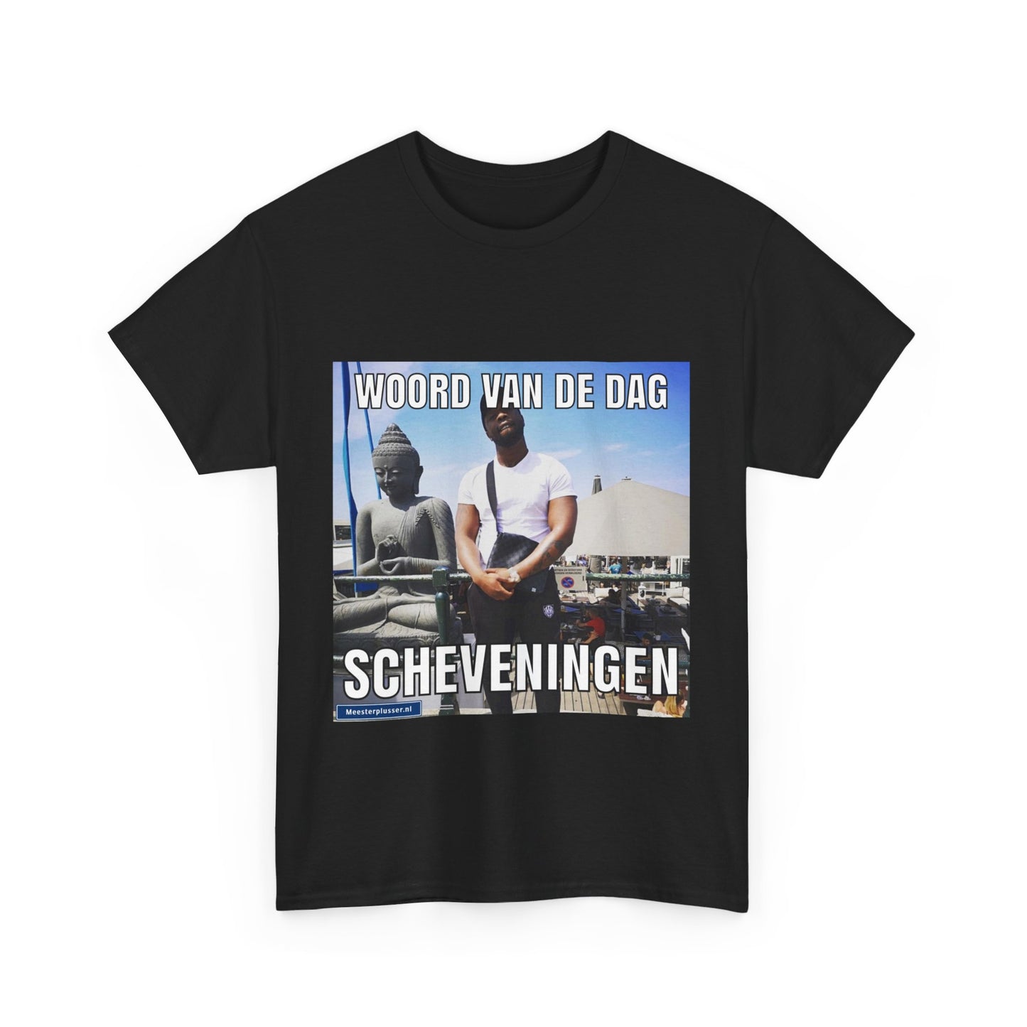 T-Shirt mit dem Wort „Scheveningen“ des Tages 