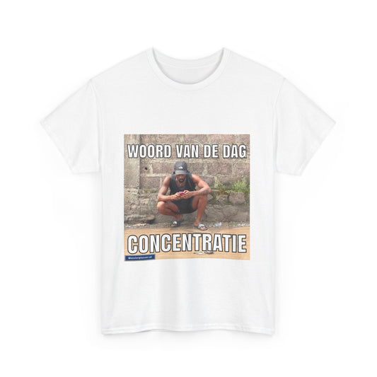 ''Concentratie'' Word of the day T-shirt - Meesterplusser.nl