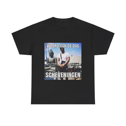 T-Shirt mit dem Wort „Scheveningen“ des Tages 