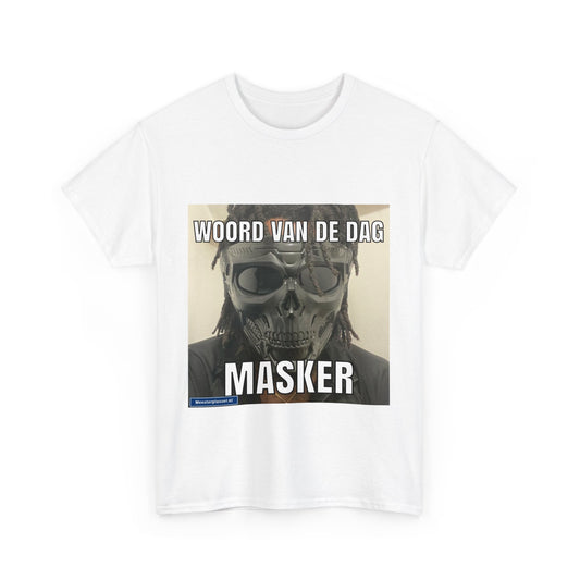 T-Shirt „Maske“ mit Wort des Tages 