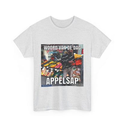 ''Appelsap'' Word of the day T-shirt - Meesterplusser.nl