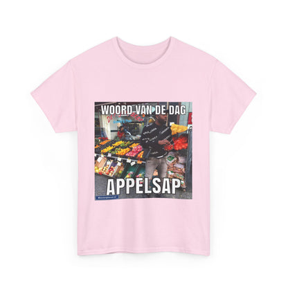 ''Appelsap'' Word of the day T-shirt - Meesterplusser.nl