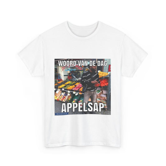 ''Appelsap'' Word of the day T-shirt - Meesterplusser.nl