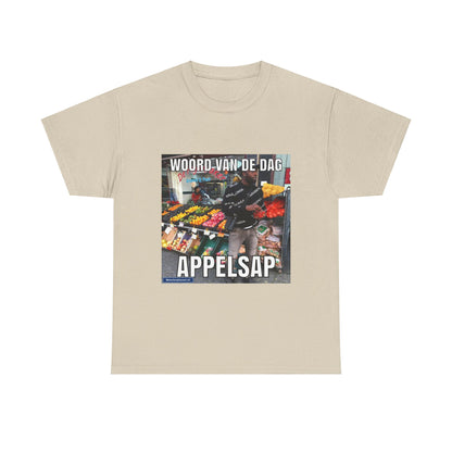 ''Appelsap'' Word of the day T-shirt - Meesterplusser.nl