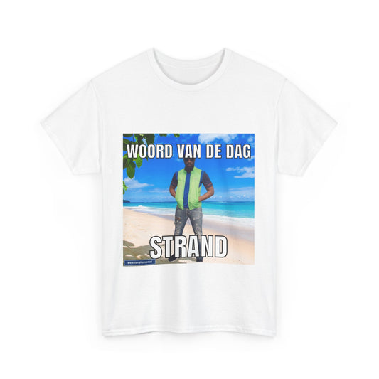 ''Strand'' Word of the day T-shirt - Meesterplusser.nl