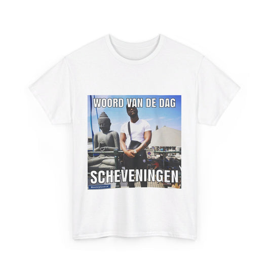 T-Shirt mit dem Wort „Scheveningen“ des Tages 