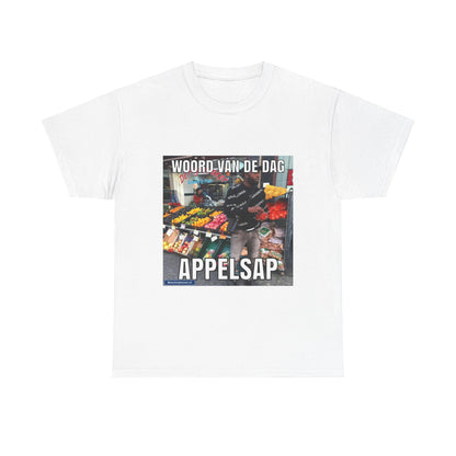 ''Appelsap'' Word of the day T-shirt - Meesterplusser.nl