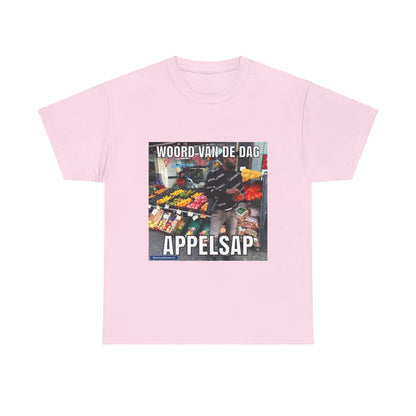 ''Appelsap'' Word of the day T-shirt - Meesterplusser.nl